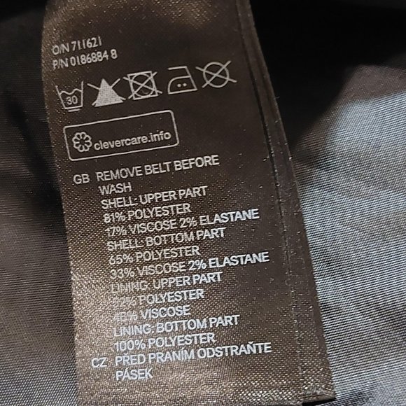 H&M Black & Grey Business Casual Work Dress Size 4 - Picture 4 of 4